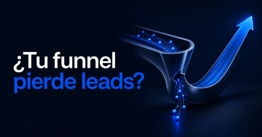 Imagen destacada para Cómo detectar si tu funnel de captación está perdiendo leads antes de escalar inversión