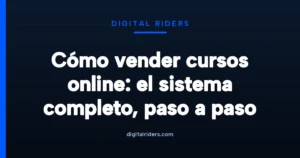 Imagen destacada para Cómo vender cursos online: el sistema completo, paso a paso