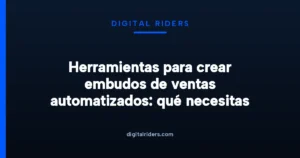 Esquema de cinco piezas conectadas que representan captura, email, pagos, automatización y analítica de un embudo de ventas