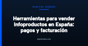 Esquema de tres caminos de cobro que parten de un infoproducto: marketplace, pasarela propia y merchant of record