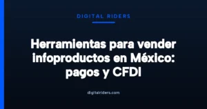 Escritorio con un portátil que muestra un checkout en pesos mexicanos, un ticket de pago en efectivo y una libreta con el cálculo de comisiones de un curso